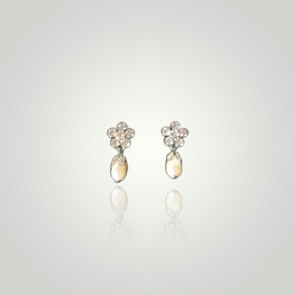 3 for $15 - Vintage Avon- Silvertone Faux Pearl Drop Clip Earrings